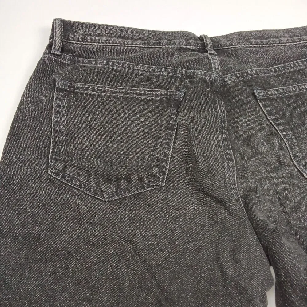 AYR Jeans Mens 34 x 32 The Normie Straight Leg Inky Black Premium Denim NWOT